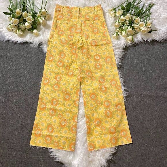 ZARA SUNFLOWER MARINE DENIM JEANS - Picture 6 of 15